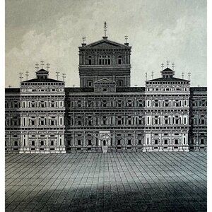 Temple Of Solomon Steel Engraving 1872 McGoffin Victorian Religious Art DWAA6